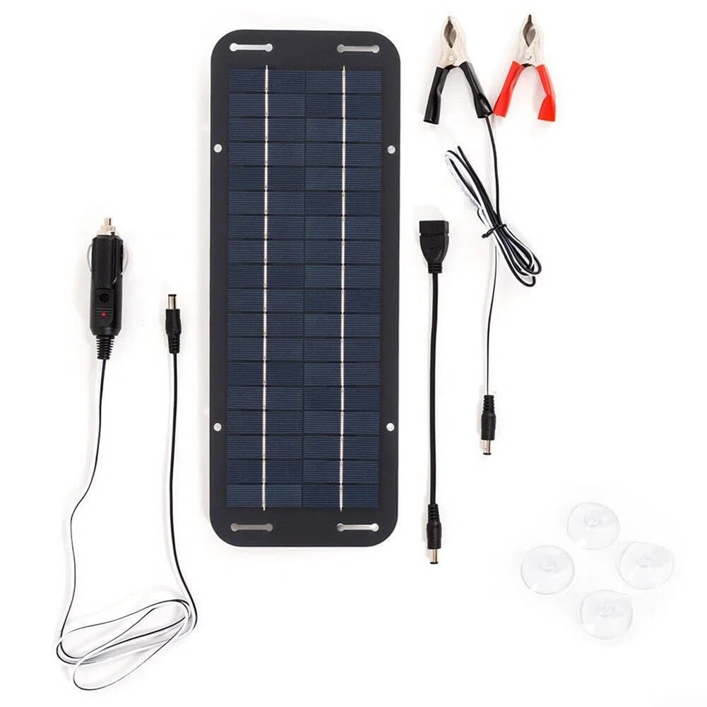 Kit de cargador de batería solar portátil de 30 W, solución eficiente para mantenimiento del vehículo