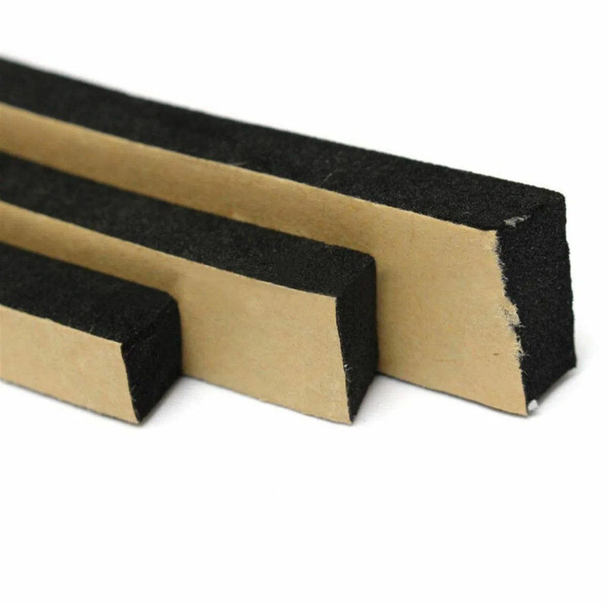 goma aislante Tira de sellado de esponja autoadhesiva de goma, junta de sellado anticolisión de espuma negra hueco de espuma (Size : Thick 10mm Length 2meter, Color : 50mm)