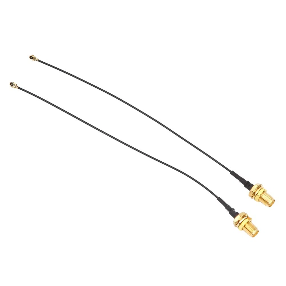 Eacam Cable Adaptador RF de 10 Piezas, Cable Flexible a SMA K/U.FL, Alimentador de Antena de 15 Cm, Cable Puente, Material de Latón de para Módulo de Reconocimiento Facial, Apto