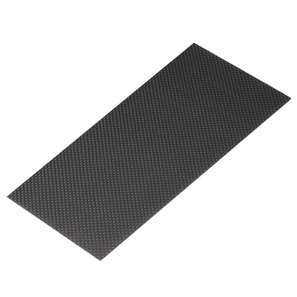 QUARKZMAN Placas Fibra Carbono 3K, Panel Fibra Carbono 100 X 250 X 1mm, Lámina Fibra Carbono Brillante Tejido Liso, Flexible Para Aviones RC, Modelos Coches, Piezas Automóvil
