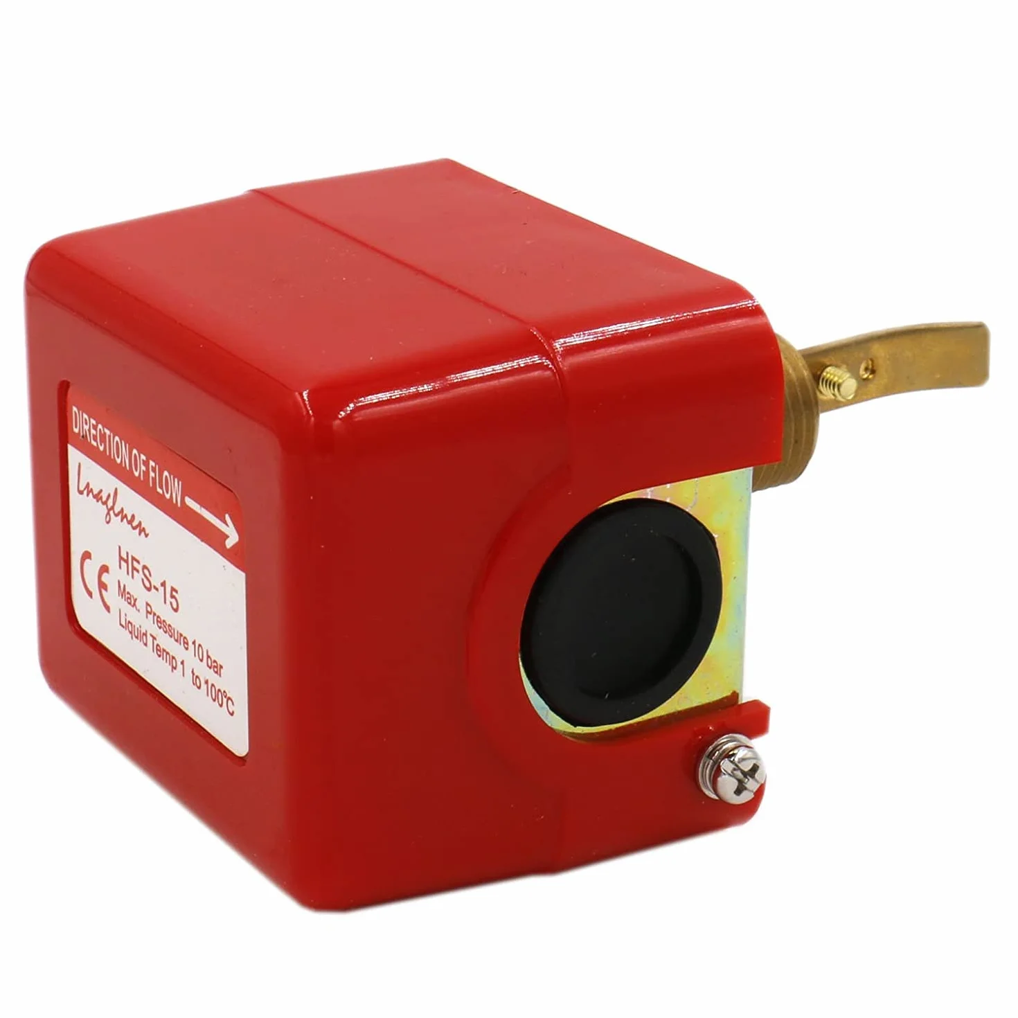 Interruptor de flujo de agua de 1/2", HFS-15 rosca ajustable doble tiro SPDT 220VAC 15A Control de flujo de agua 1.0Mpa