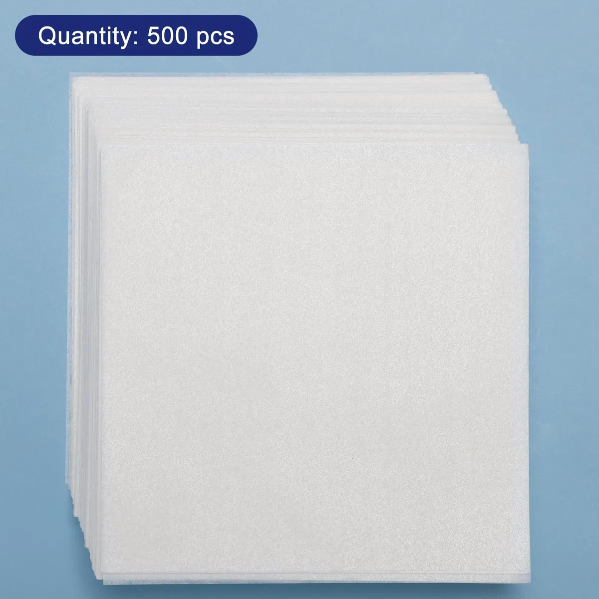 Labasics Papel para Pesaje, 500 Unidades Filtro Cuantitativo, libre de Nitrógeno, para Transferencia de Muestras de Balanza de Laboratorio, 150 x 150 mm