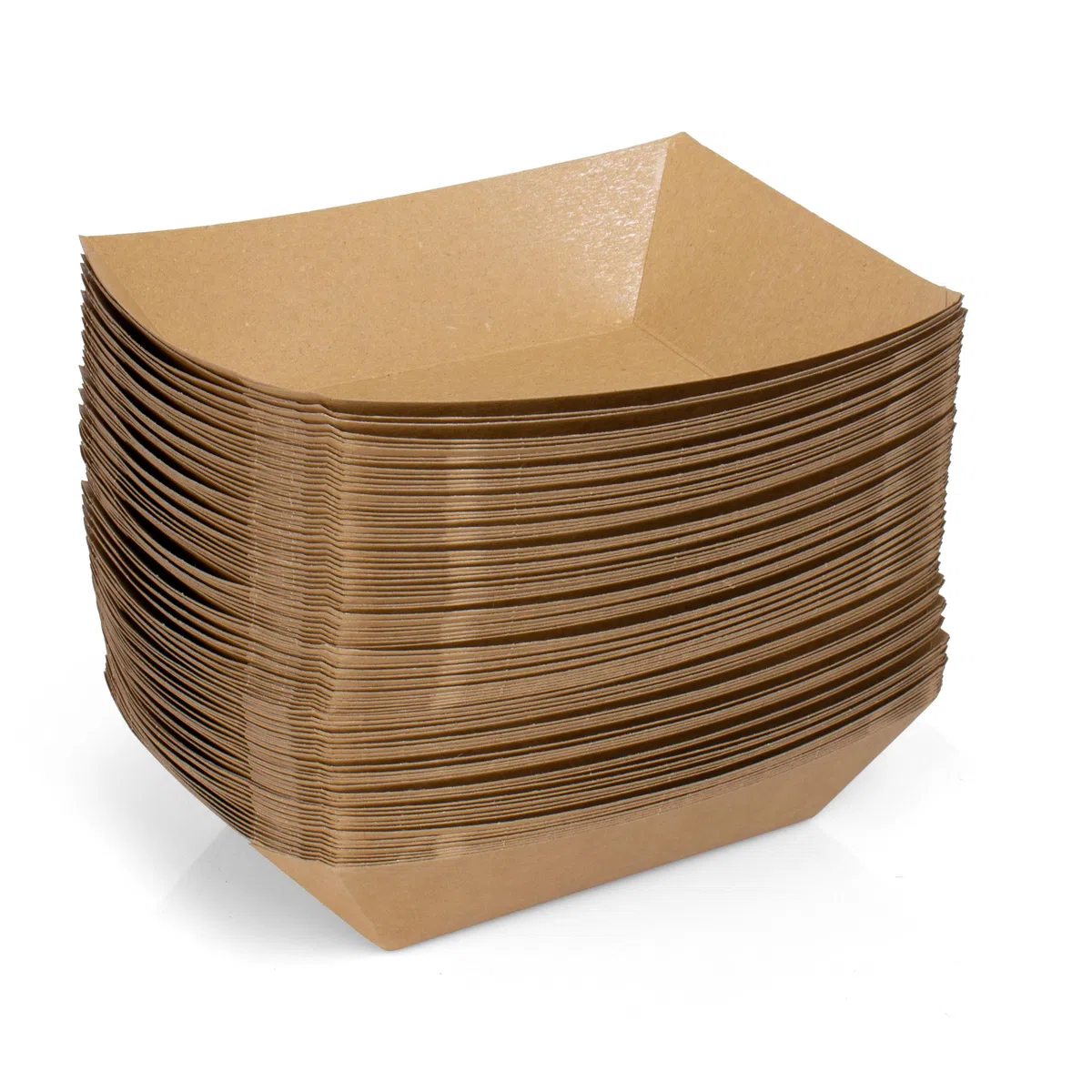 ANTETOK barco de papel desechable natural, barco de papel, muy adecuado para la exhibición de alimentos cómodos platos, platos, cajas de almuerzo, bandejas (19,4 cm 100 piezas)