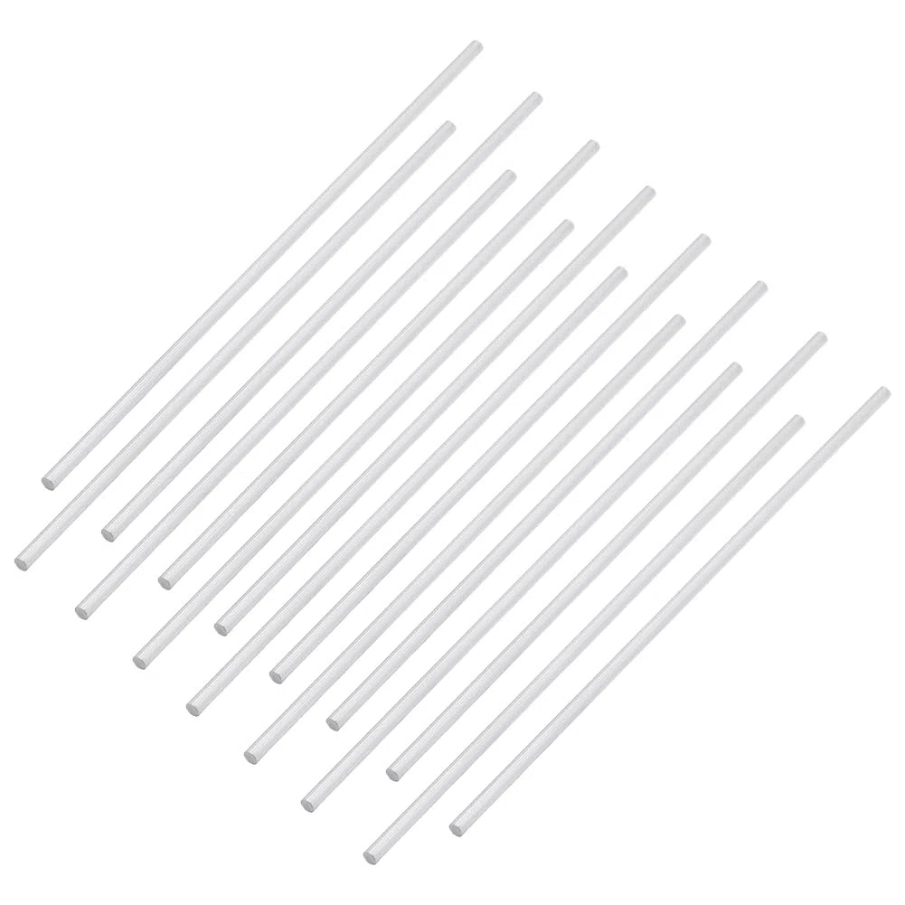 BENECREAT 20 barras redondas de aluminio 6061, 30 cm de largo x 6 mm de diámetro, barra de metal redonda para uso industrial, procesamiento de metal y bricolaje (acabado platino)