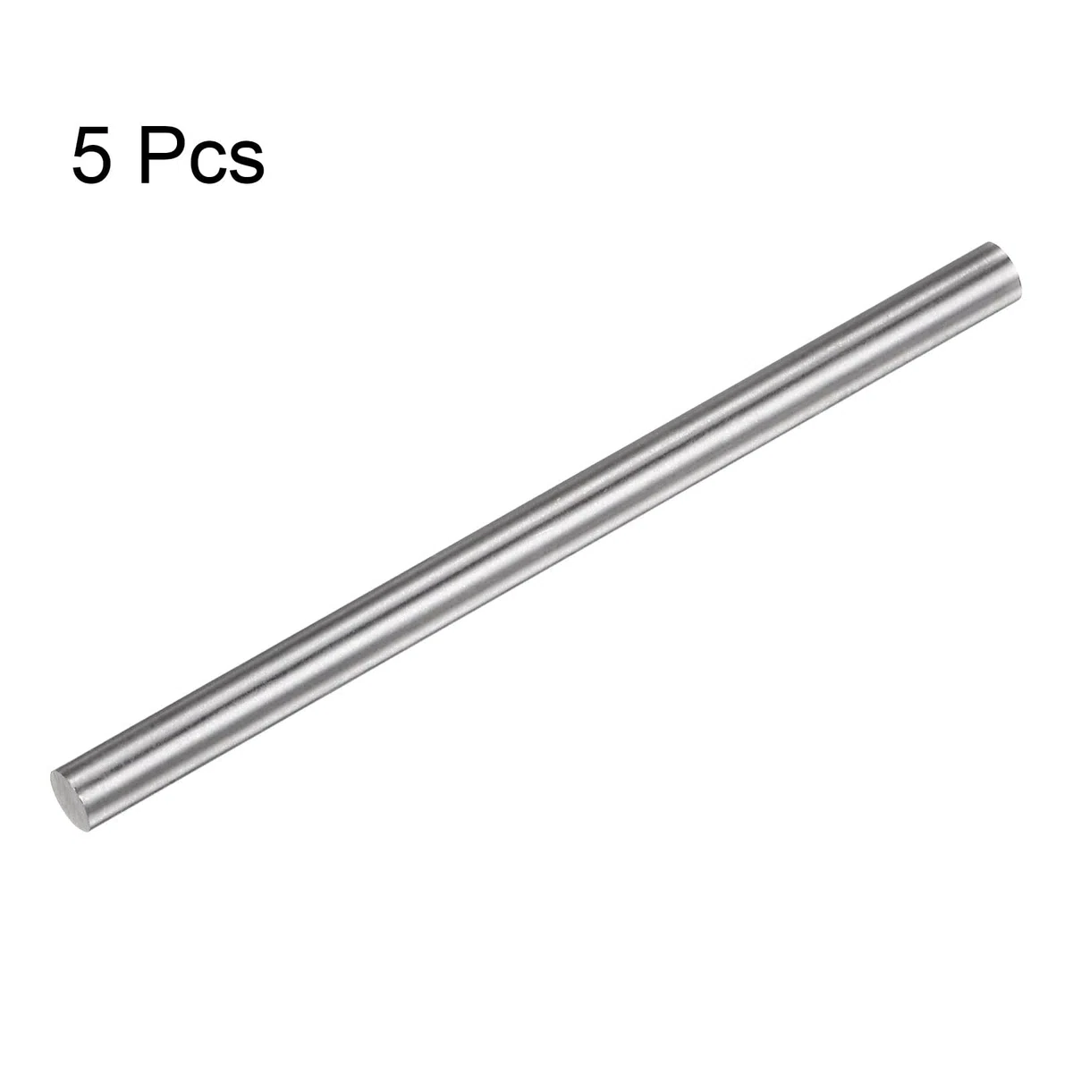 sourcing map 5 Piezas de Varillas Redondas de Acero de Alta Velocidad (HSS) de 6.2 Mm X 100 Mm para Herramientas de Bricolaje de Torneado, Fresado, Taladrado y Roscado