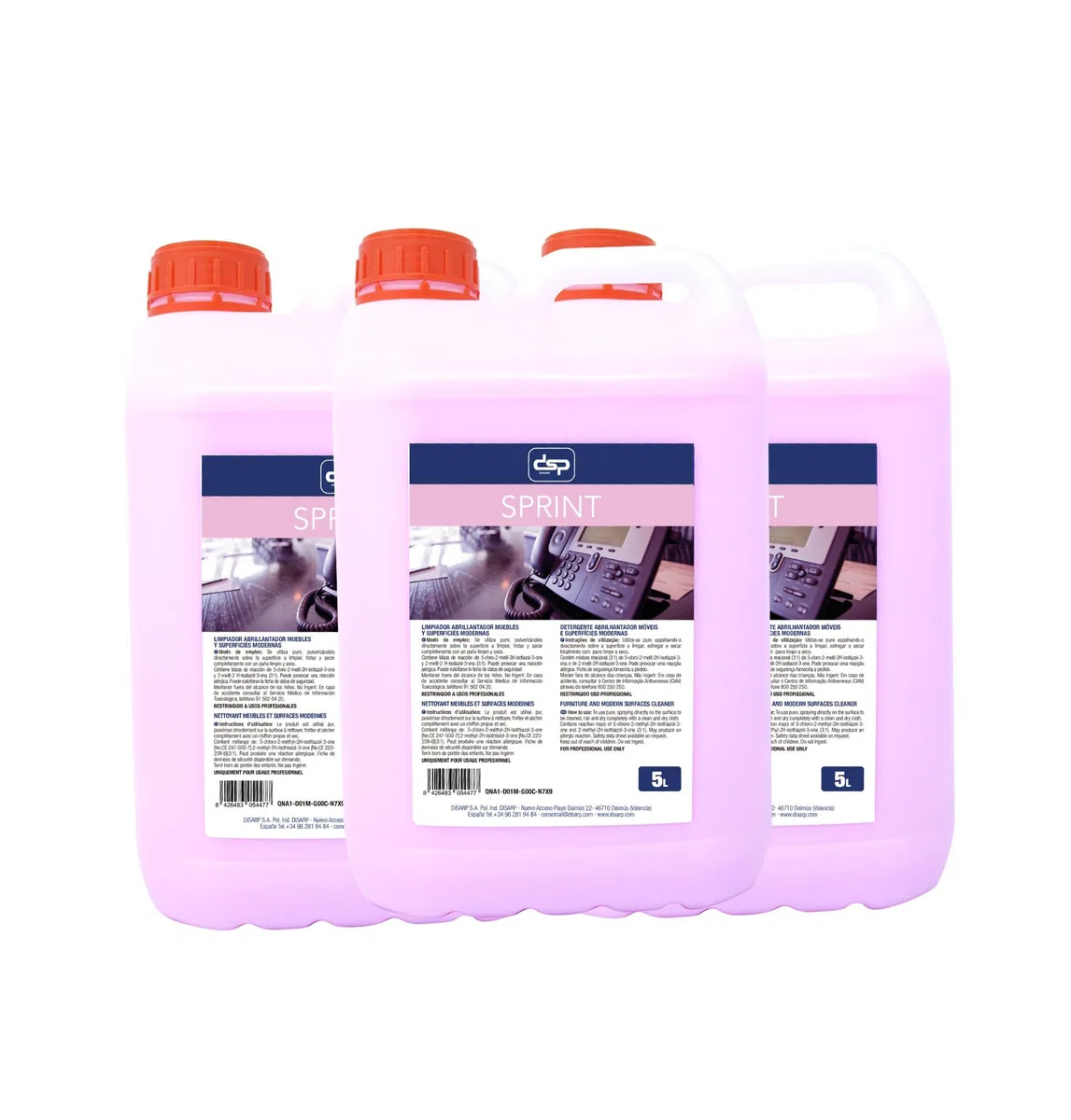 SPRINT Limpiador multisuperficies mobiliario moderno.Garrafa 5l