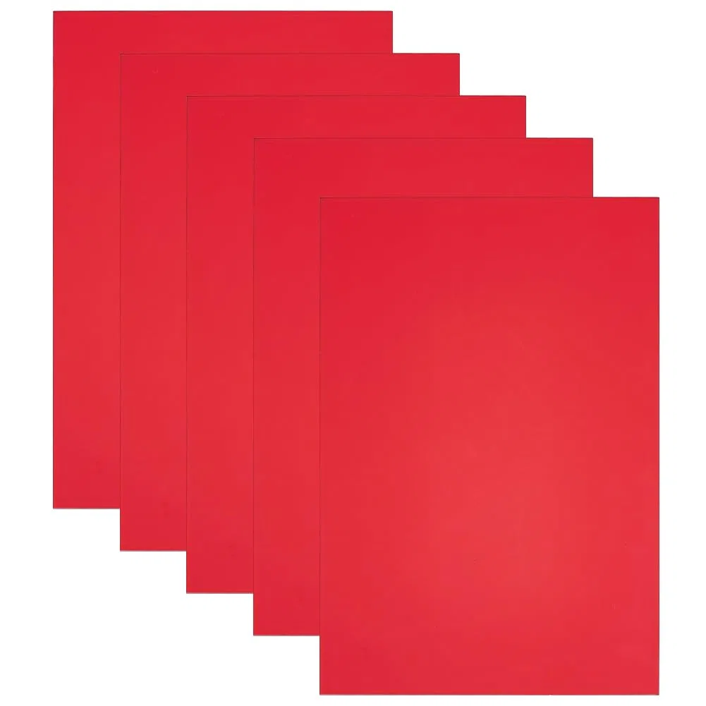 PH PandaHall 5 paquetes de hojas transparentes de 3 mm, placas de fundición rojas, placas de plástico translúcidas, placas de corte por láser, para manualidades, joyas, manualidades, marcos de fotos