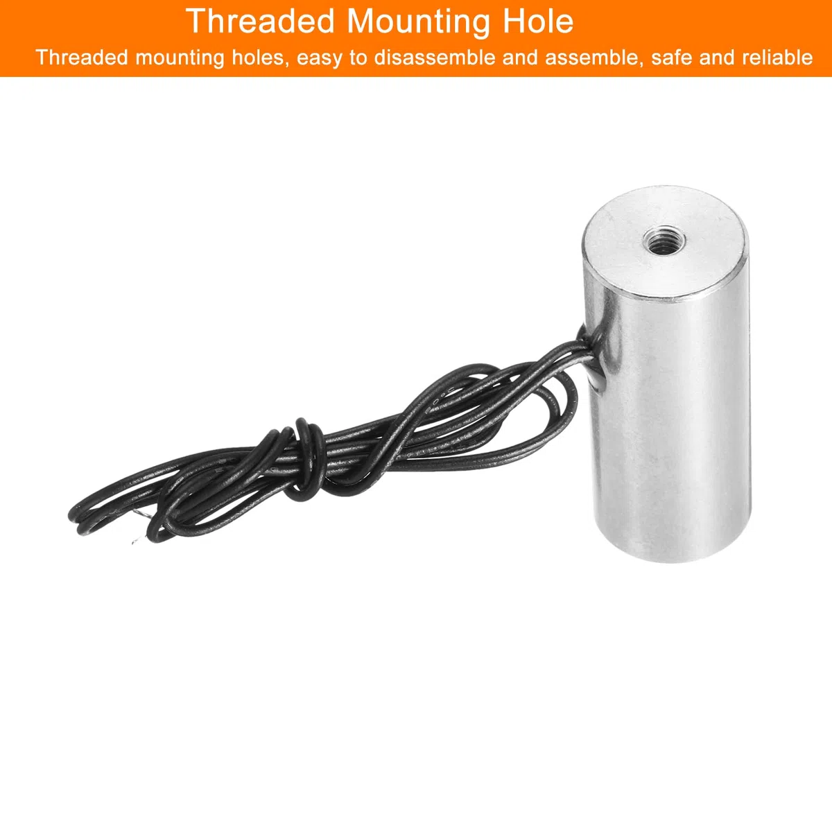 QUARKZMAN Electroimán Solenoide Redondo DC 12V 10N 2.2LB/1Kg Imán Eléctrico Imán De Elevación Eléctrico Para Equipos De Automatización