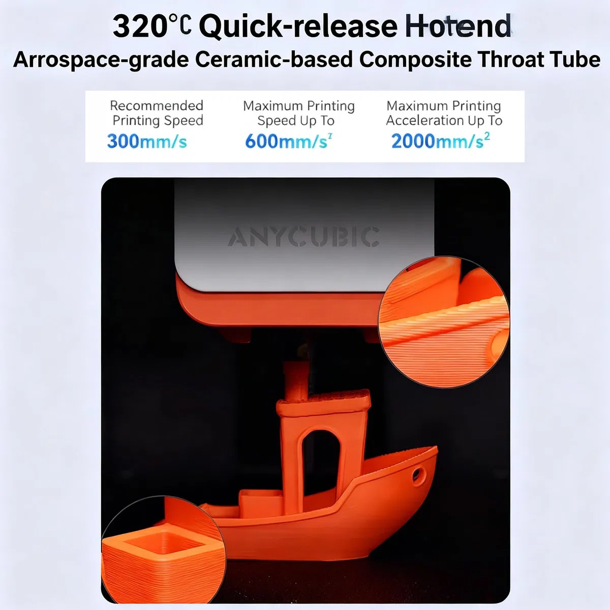 Kit Hotend Cerámico para Anycubic Kobra S1 Combo, 1 Hotend, Acero Endurecido de 0,4mm, 2 Fundas de Silicona, Compatible con Kobra S1/Combo/ACE Pro, Extrusor para Impresora 3D