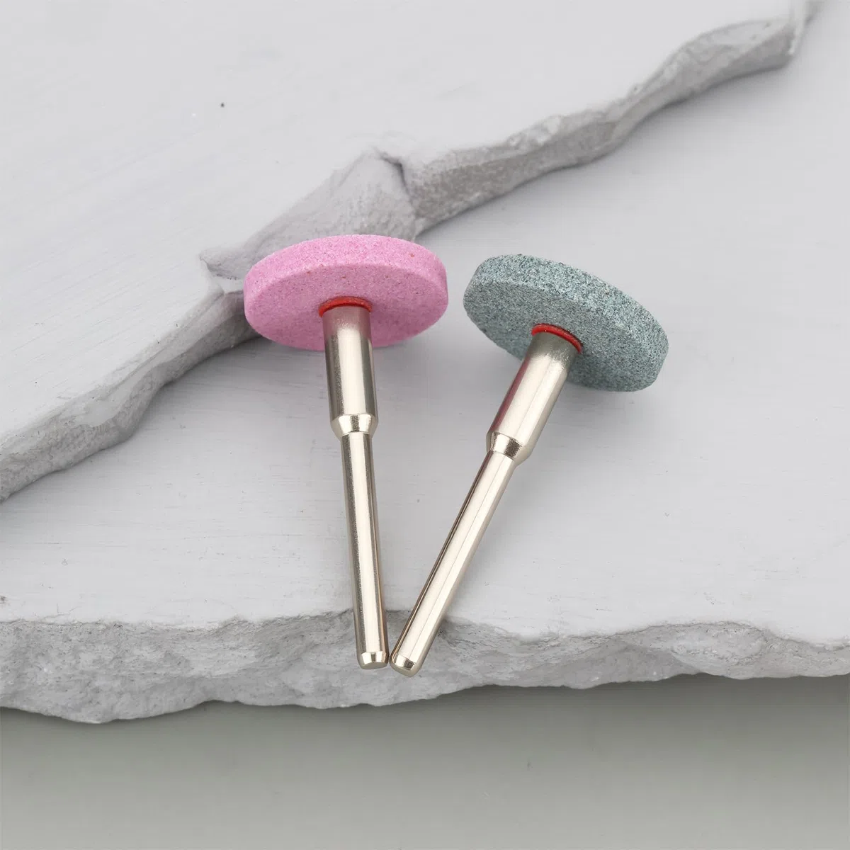 ECSiNG 20 ruedas de piedra de molienda de 1/8 pulgadas con varillas de conexión de 20 x 3 mm, compatibles con herramientas giratorias Dre-Mel