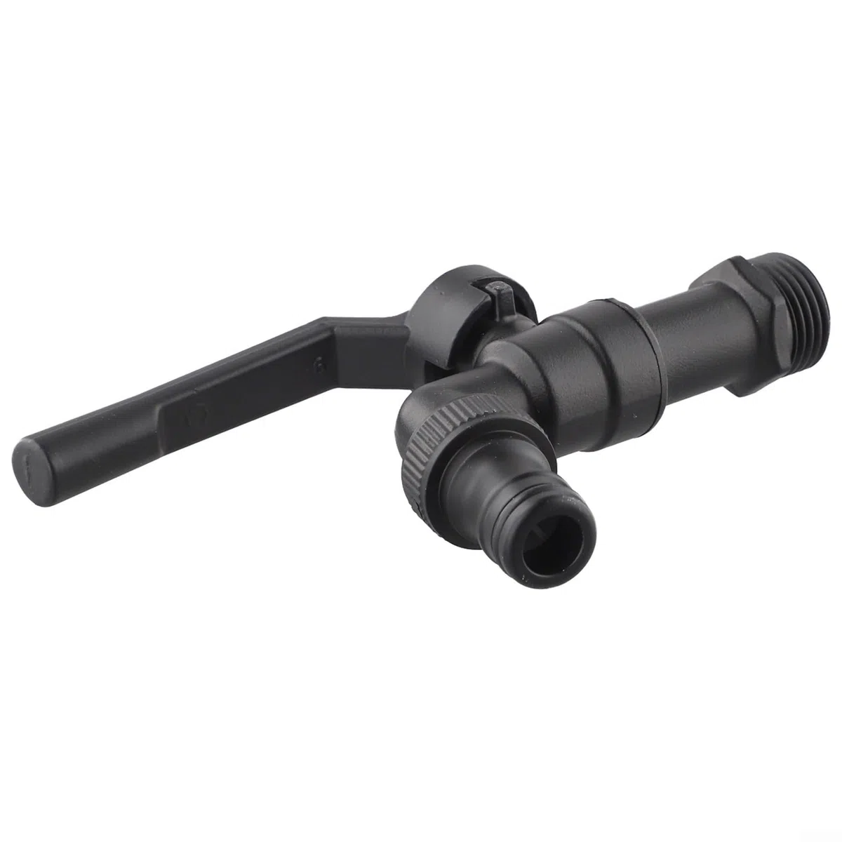 Grifo exterior de latón negro, diseño de salida doble, construcción de cobre, componente anticongelante (una sola cabeza)