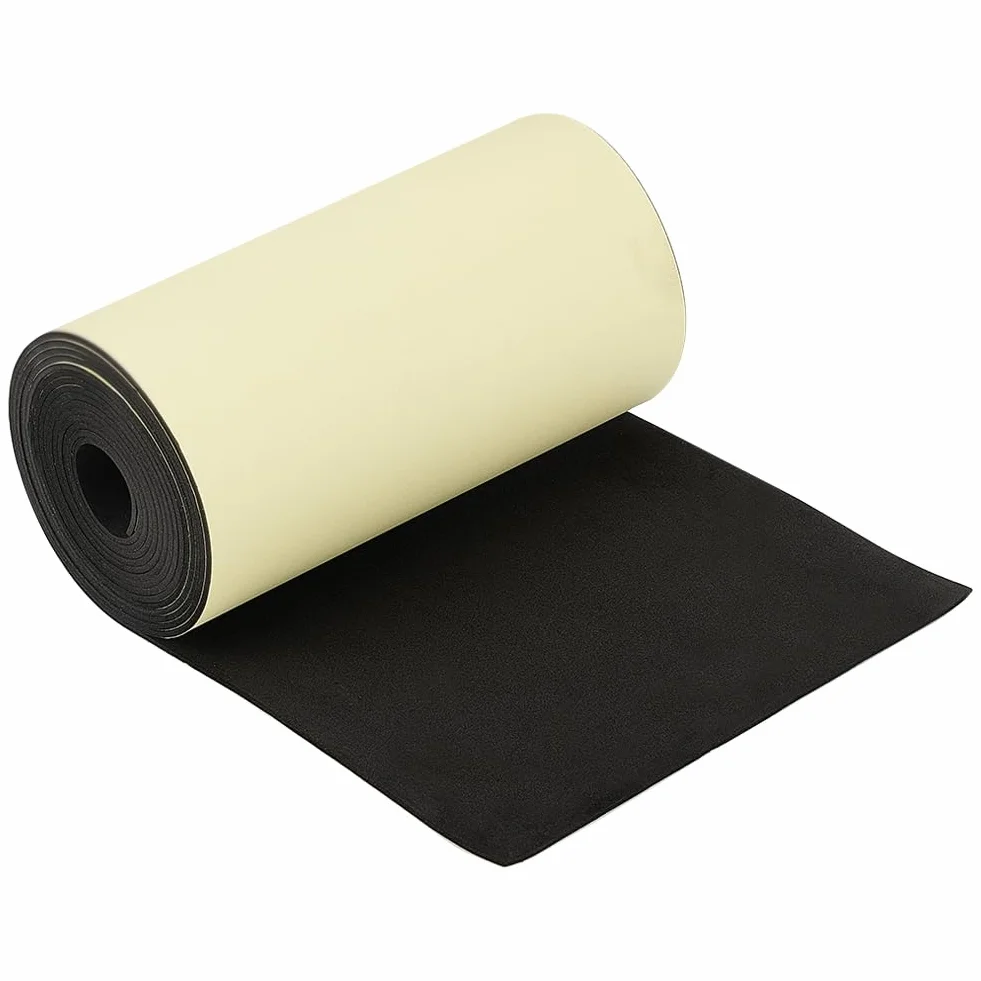 BENECREAT Rollo de Espuma EVA Autoadhesivo Negro de 3mx20cm, Hoja de Gomaespuma Impermeable de 2mm de Espesor para Protección de Muebles, Relleno de Huecos, Proyecto de Disfraces Y Manualidades.