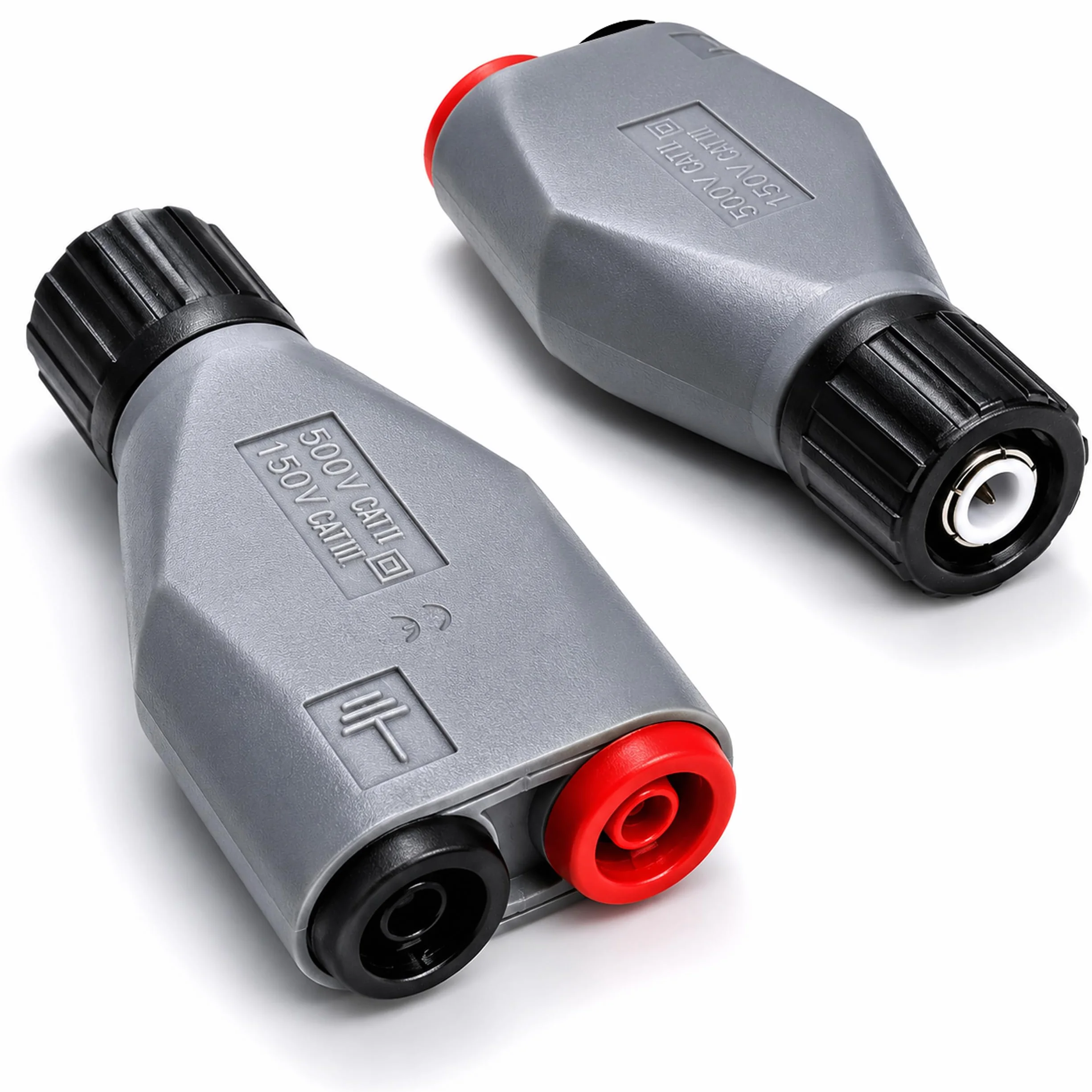 PeakTech, 7055 Adaptador BNC a Conectores Banana de 4 mm, Accesorios para osciloscopios, generadores de señales, contadores de frecuencia y Pinzas amperimétricas con Cable de Prueba de 4 mm