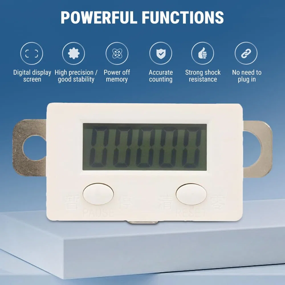 Contador Digital de Inducción Magnética, 0-99999 Contadores del Interruptor de Proximidad 5 Digitos, con Pantalla LCD para Detectar la Inducion