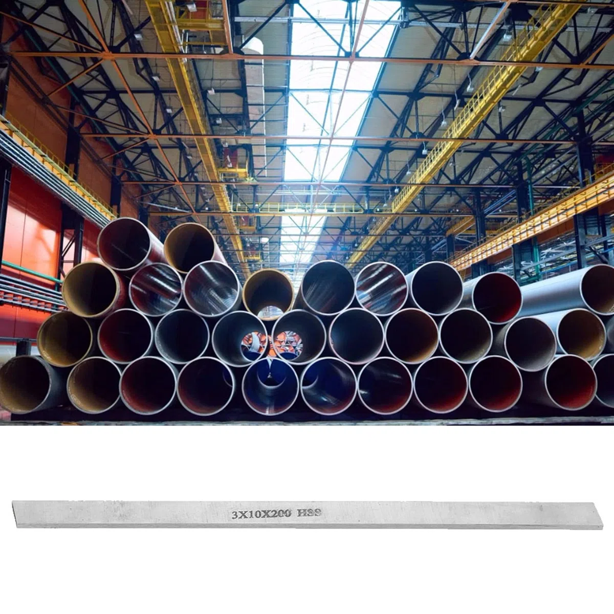Herramienta de Torneado de Torno de Acero de Alta Velocidad Herramienta de Talla de Cuchillo de Talla de Barra de Barra de Acero Blanca Cuadrada 20MM(3 * 10 * 200mm)