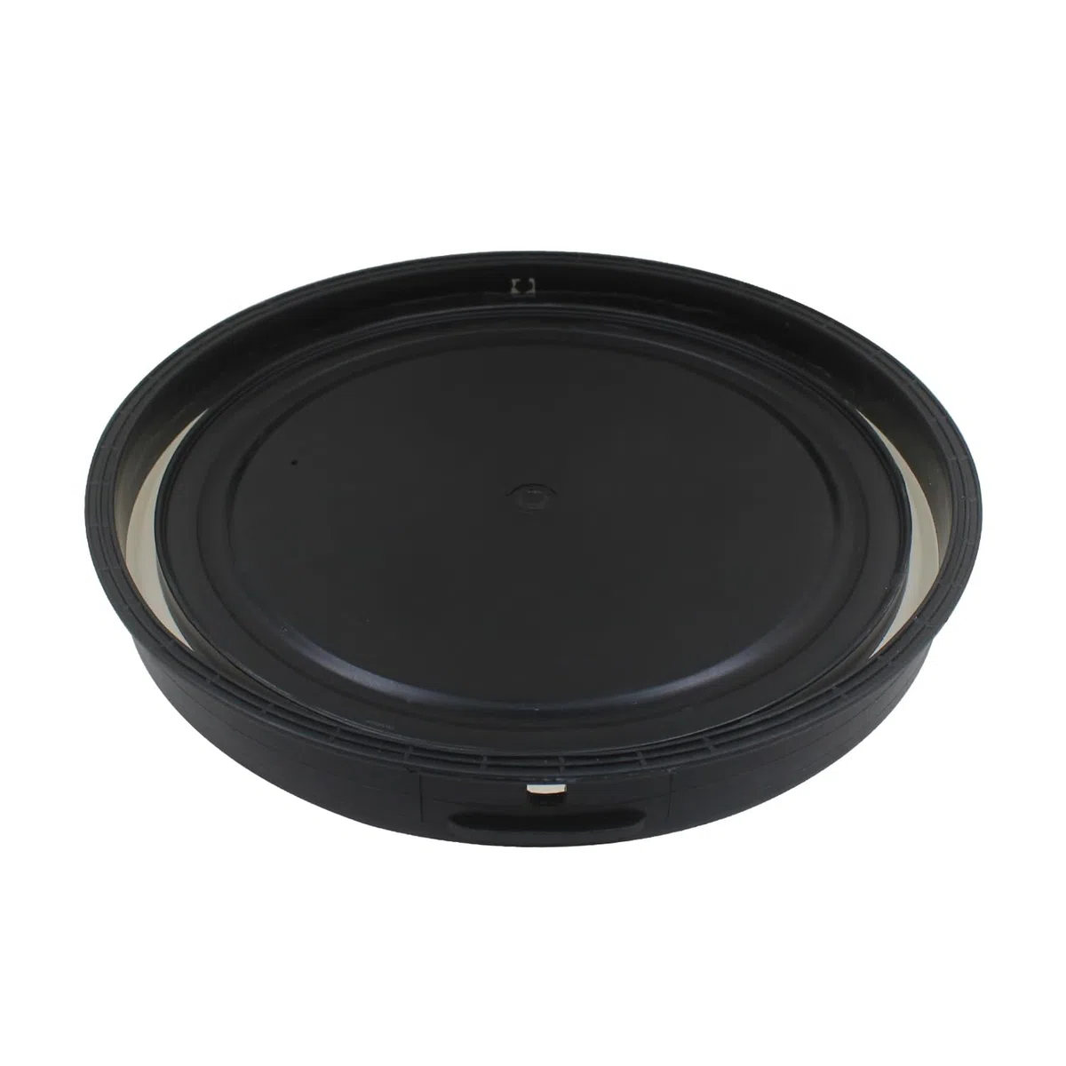 Tapas bidones para bidón multiusos barril de boca ancha bidon cierre ballesta barril con plástico alimentario hermético bidón de plástico boca ancha bote cierre hermético (Negro, 30L 280mm)