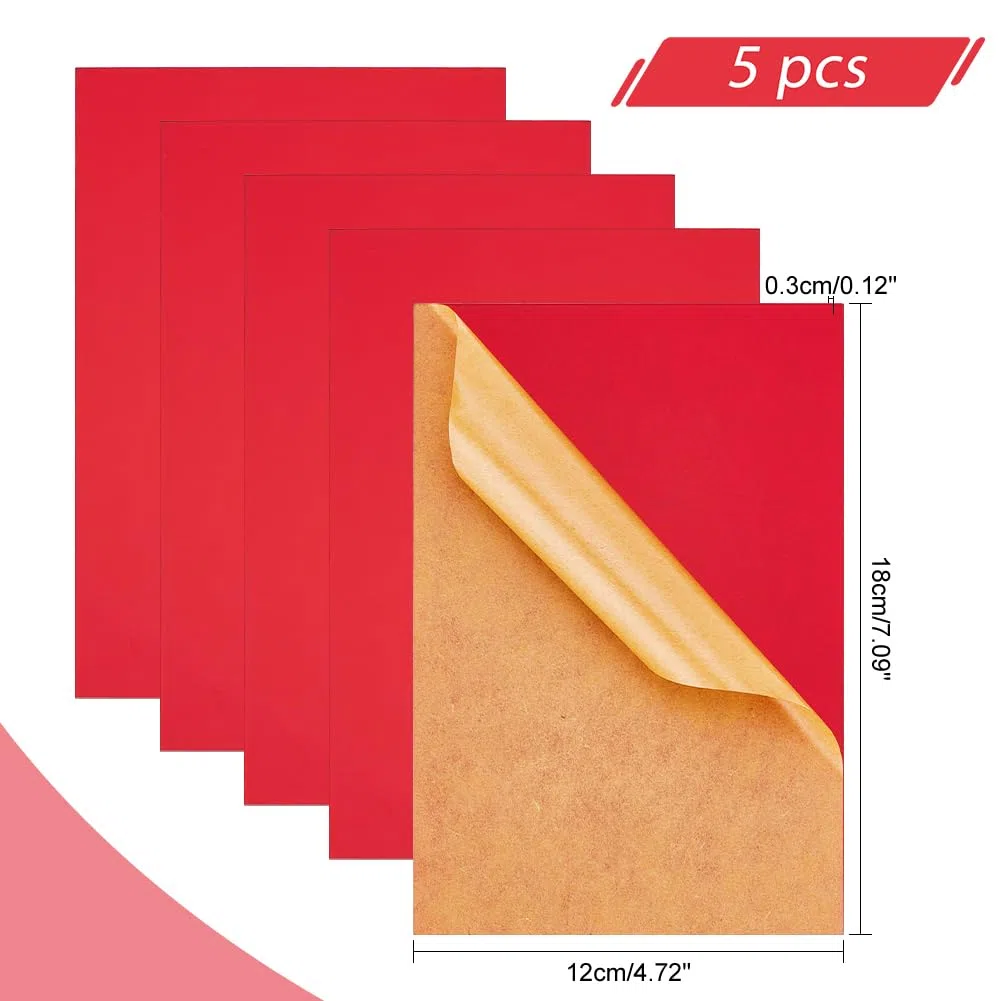 PH PandaHall 5 paquetes de hojas transparentes de 3 mm, placas de fundición rojas, placas de plástico translúcidas, placas de corte por láser, para manualidades, joyas, manualidades, marcos de fotos