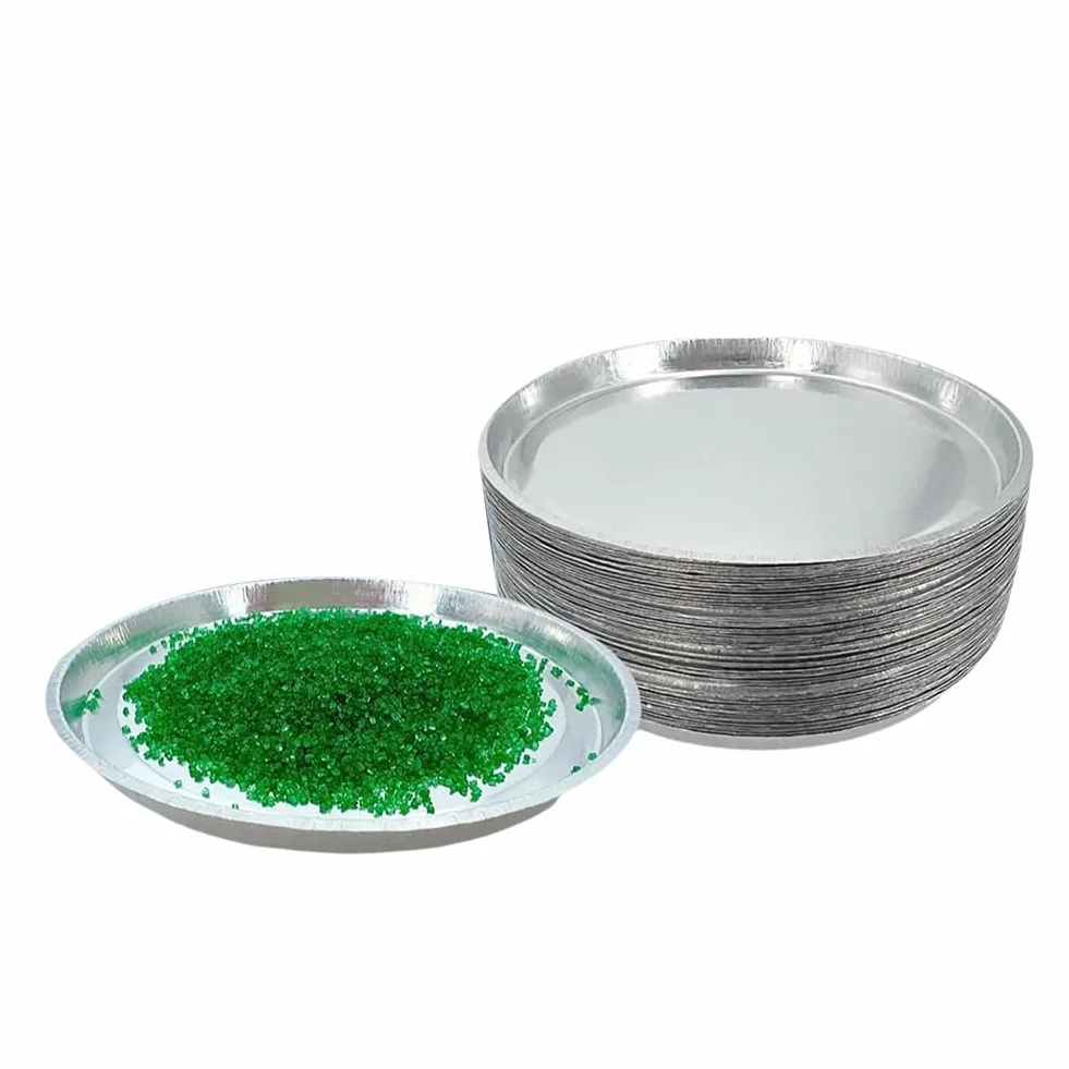 Bandeja de aluminio de muestra para analizador de humedad (paquete de 50), bandeja redonda de laboratorio de 90 mm, desechable para llenar platos