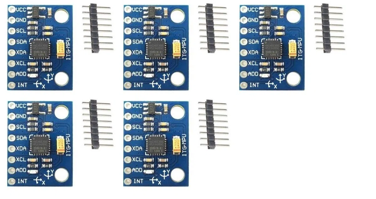 5 uds GY-521 MPU-6050 mpu6050 módulo 3 Ejes sensores giroscópicos analógicos módulo acelerómetro