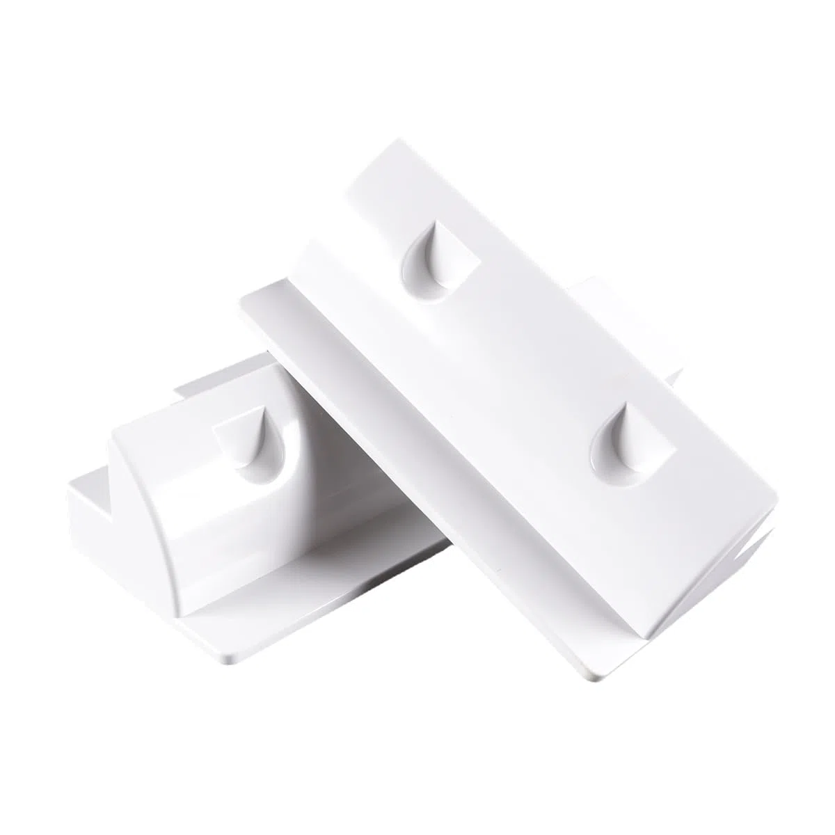 Ausi Kit de soportes de montaje para paneles solares blancos de 2 piezas: adhesivo para caravanas, autocaravanas, barcos y superficies planas.