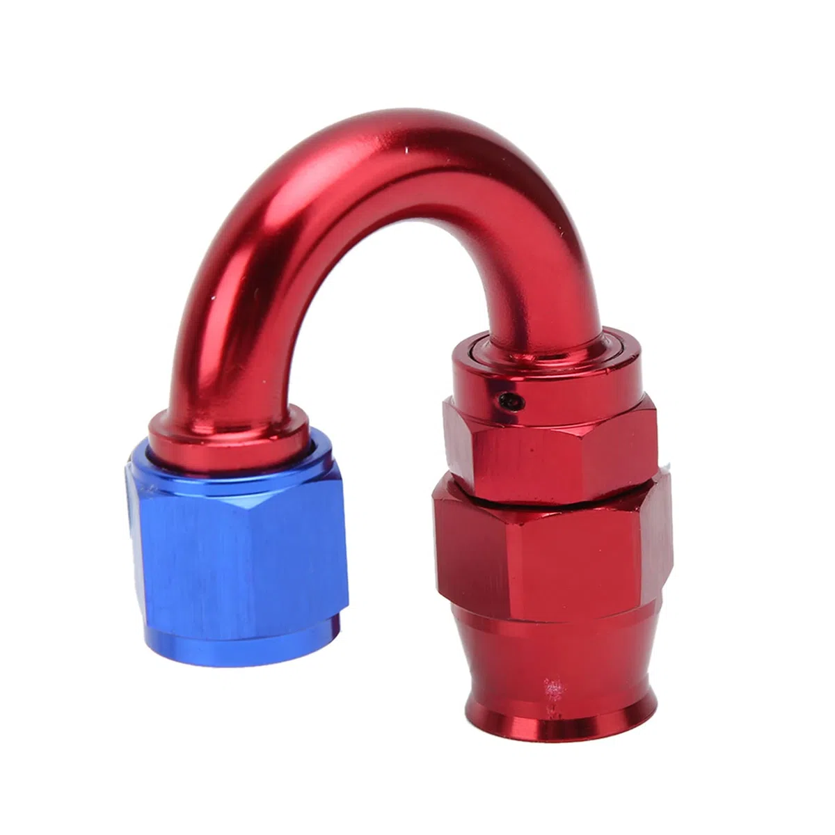 Accesorio de Extremo de Manguera AN8, Adaptador Giratorio de Aleación de Aluminio con Trenza Exterior de Acero Inoxidable para Refrigeración de Aceite a Transferencia de Tubería de (180