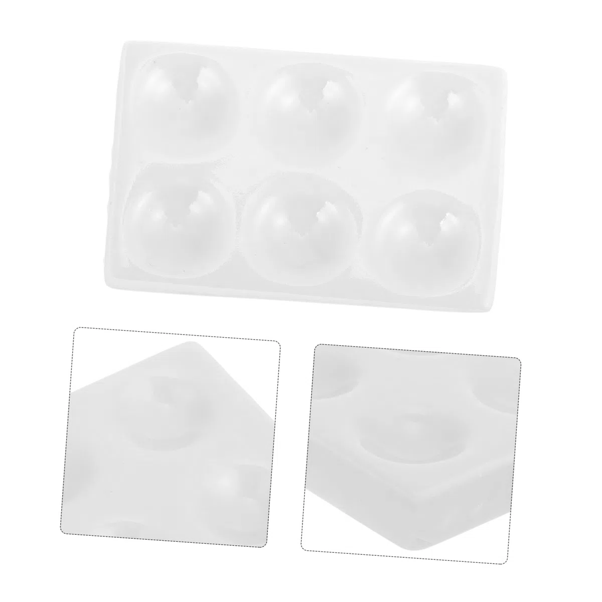OUNONA Placas De Reacción Cerámicas De 6 Orificios para Experimentos Químicos Bandeja Multiusos para Laboratorio Instrumento De Experimento Alta Transmisión De Luz