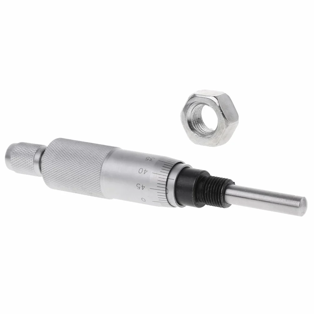 Micrómetro Micrómetro de precisión Mejorado Micrómetro de Hilo Tipo Aguja Redonda para Herramienta de medición de Cabeza Herramienta de 0-25 mm