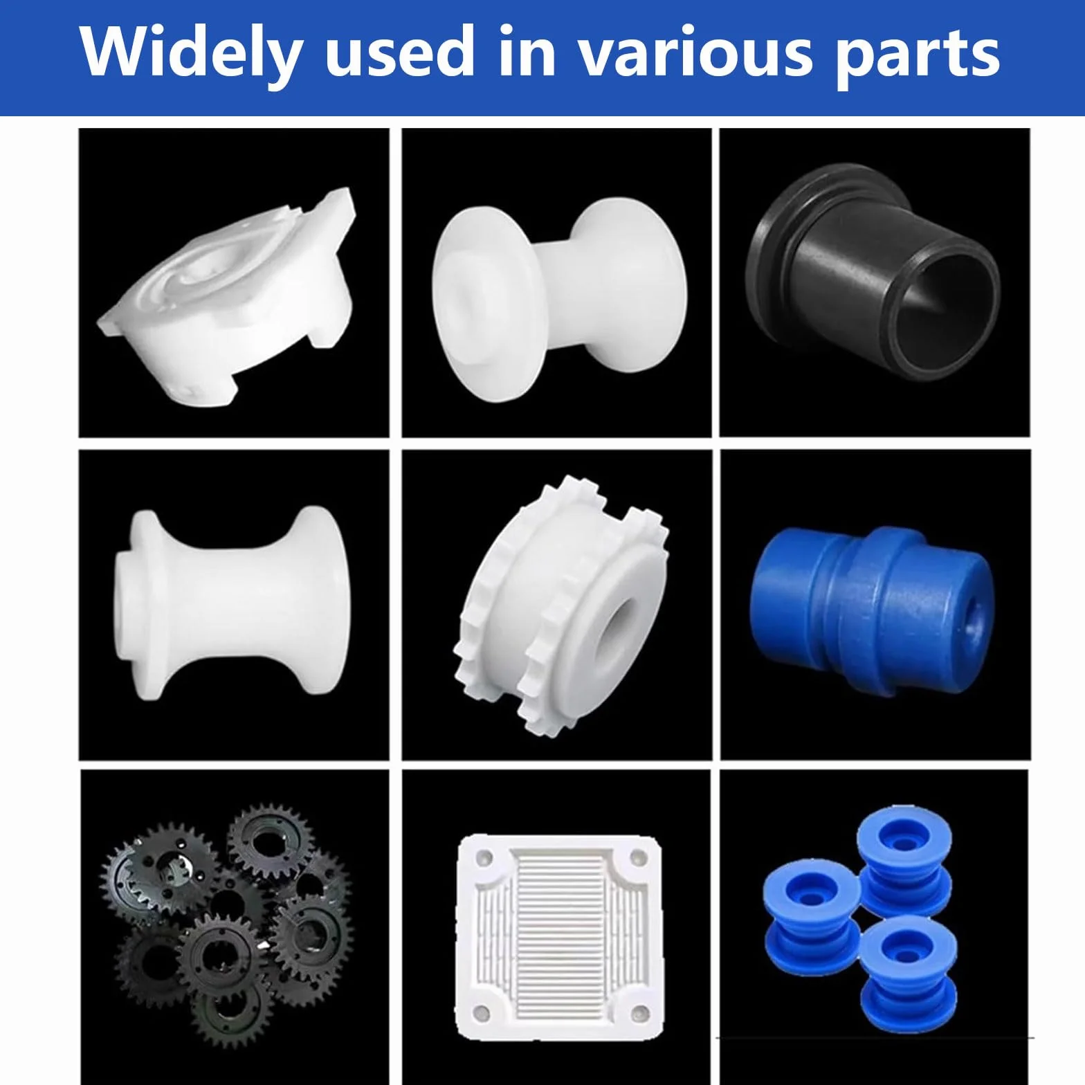 Pack de 2 Barras de Nylon PA6 500mm Blancas OD20–40mm Redondas Sólidas Varilla Plástica de Ingeniería para Mecanizado y Bricolaj,20mm