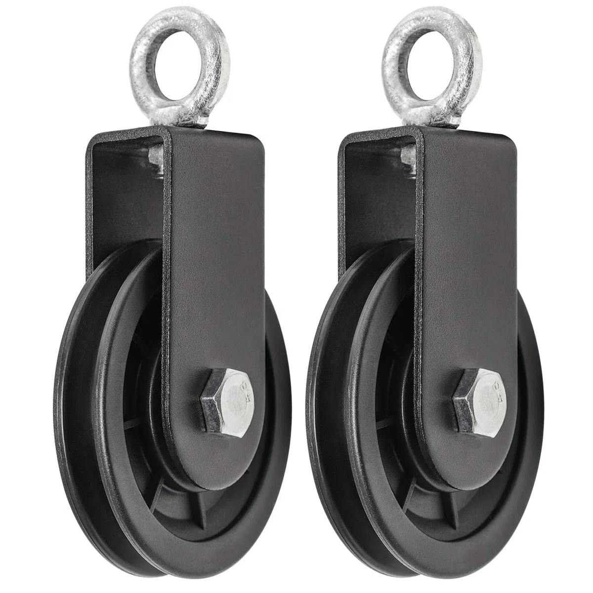Polea de Cable, Bloque de Polea Giratoria de Única 90mm Rotación 360 Para Sistema de Polea de Gimnasio, Bloques de Elevación, Equipo de Gimnasio, Proyectos de Bricolaje para El Hogar, 2PCS
