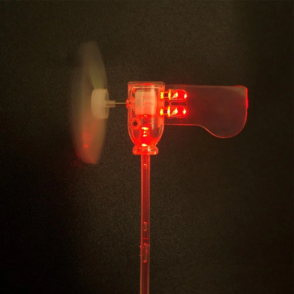 Pequeño equipo del generador de la turbina eólica, para 360 grados de rotación del generador de viento LED Herramientas de enseñanza Modelo de plantilla de muestra
