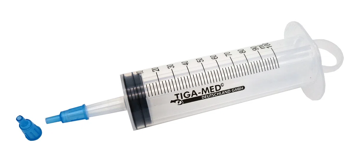 Jeringas de burbujas, 5 unidades, 100 ml, jeringas de 3 piezas, jeringas desechables