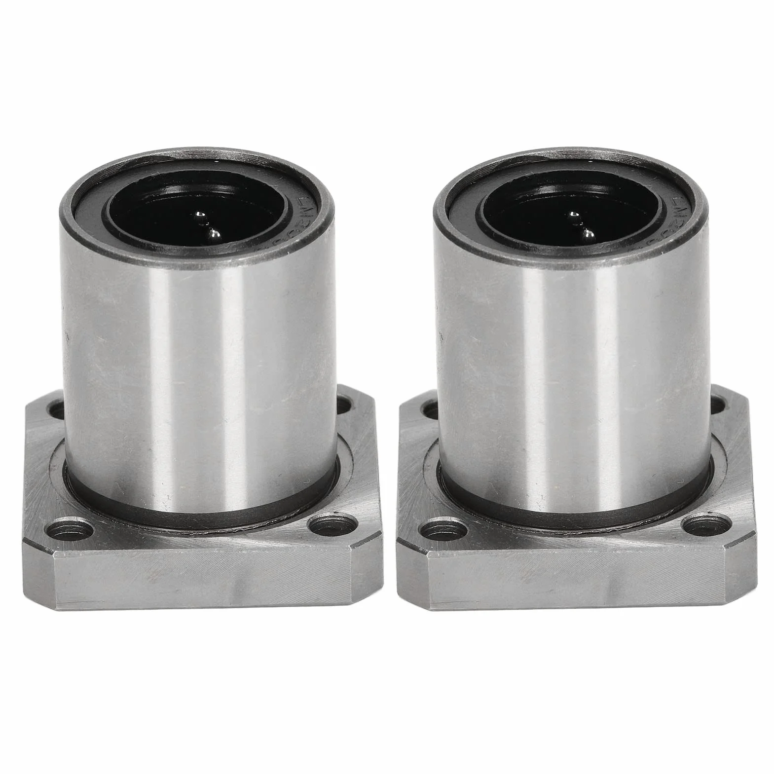 2 Uds Rodamientos Lineales de Bolas Rodamientos Lineales de Bolas de Brida Cuadrada 20mm de Diámetro 32mm OD 42mm de Largo LMK20UU Rodamiento de Bolas de Movimiento Lineal