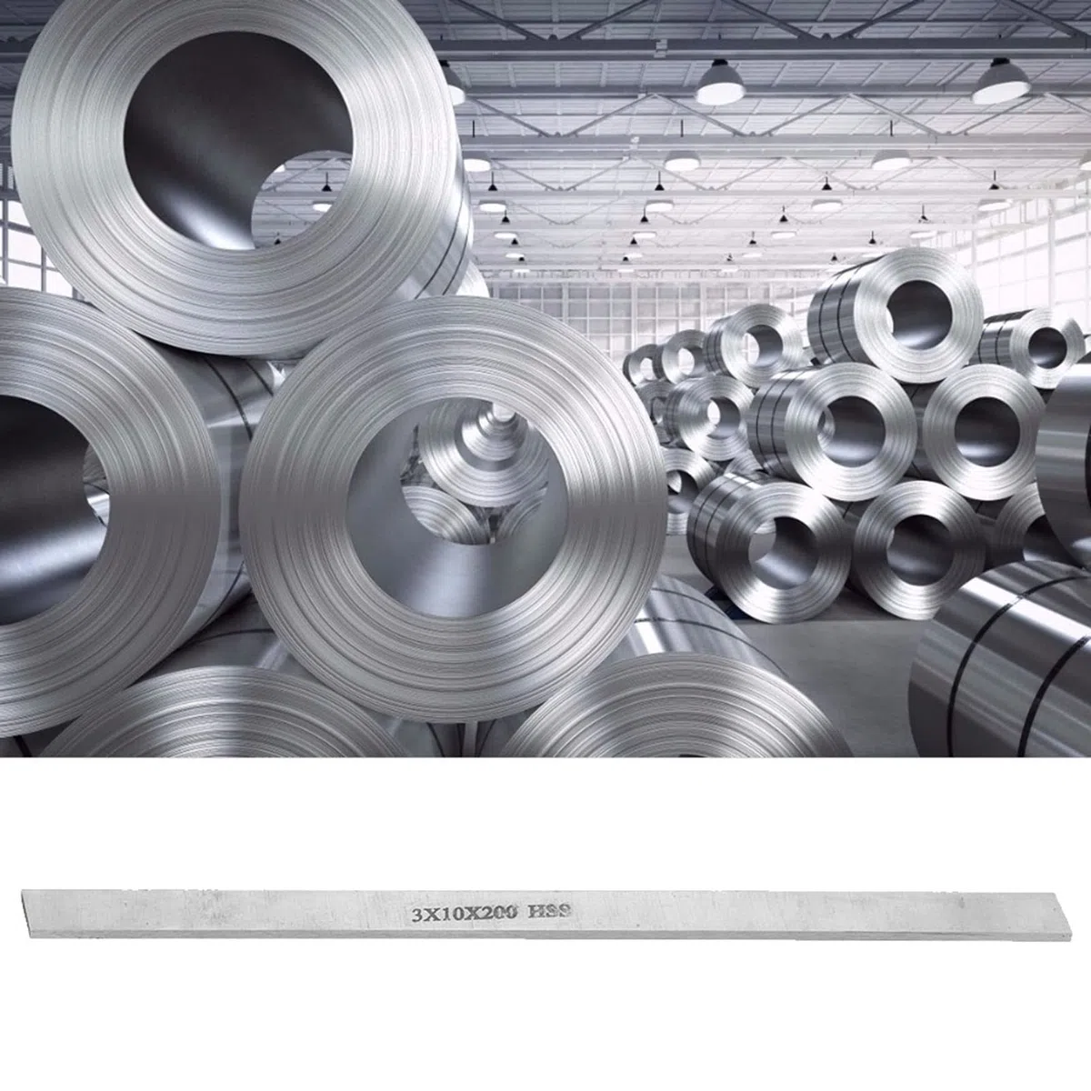 Herramienta de Torneado de Torno de Acero de Alta Velocidad Herramienta de Talla de Cuchillo de Talla de Barra de Barra de Acero Blanca Cuadrada 20MM(3 * 10 * 200mm)