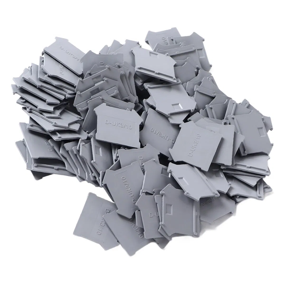 Generic Deflector de Molyting, Placa Divisoria de Terminal Ligero de 100 Piezas de Alta Resistencia Al Desgaste para Uk3n Uk5n Uk6n Uk10n Uk16n Uk25n