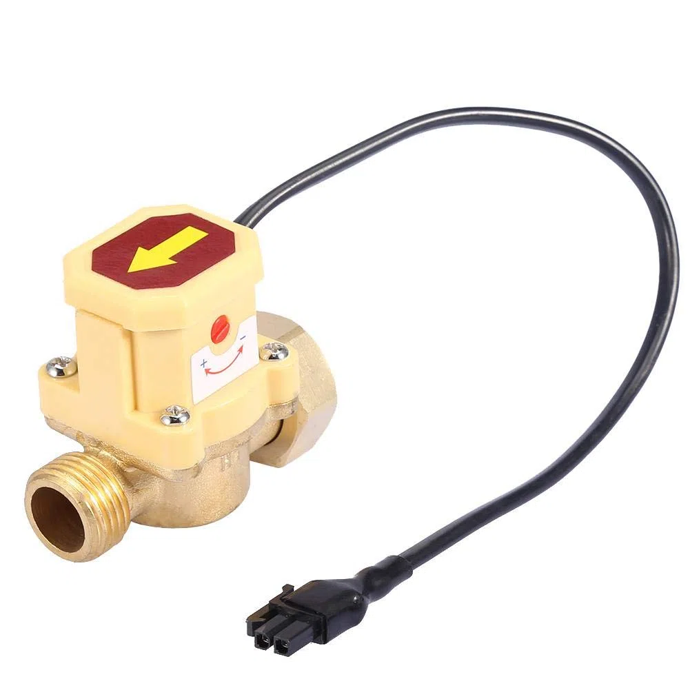 Interruptor del sensor de flujo de agua, G3/4-G1/2 Rosca Bomba de agua Sensor de flujo ajustable Presión Interruptor de control automático 220V, Sensor de interruptor de control de flujo de agua