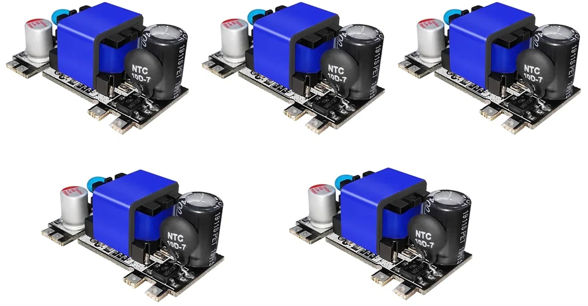 5pcs AC-DC 5V 2000mA Módulo de fuente de alimentación reductor de conmutación de baja ondulación