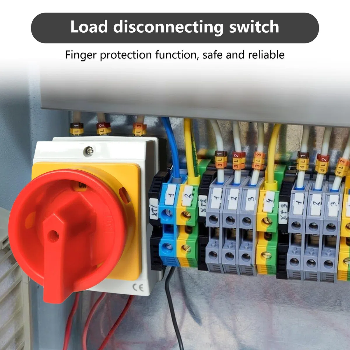 Interruptor principal 16A de 3 polos, interruptor de control con carcasa de plástico IP65, interruptor seccionador, interruptor seccionador de carga, interruptor de pared para conectar y
