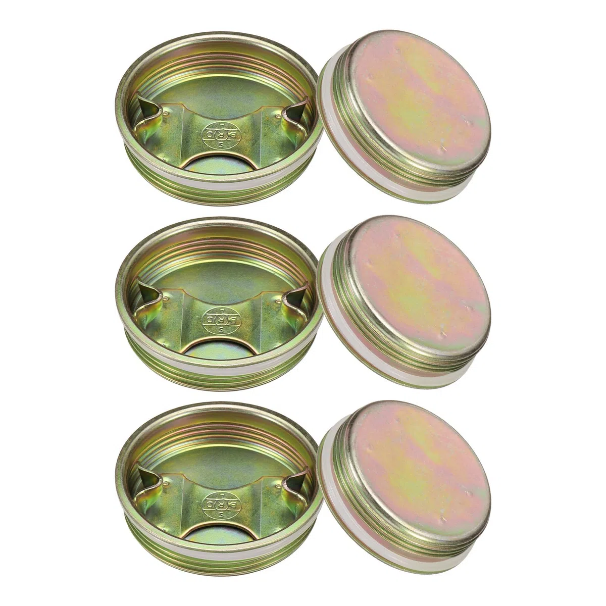 QUARKZMAN 6 Tapones de Tambor 2" Tapón de Acero para Tambor Tapones de Tambor Tapón de Oro Tapones Con Recubrimiento Plateado para Tambor de 55 Galones Tambor de Aceite