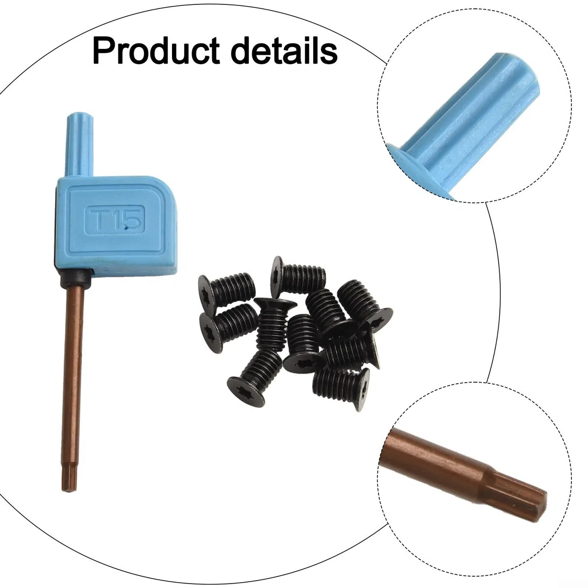 Hoja cuadrada de carburo de 14 x 14 x 2 mm para herramientas de torno de carpintería, hoja indexable, ángulo de corte de 30 grados, diseño de 4 lados, para madera ordinaria, 10 piezas, tornillos