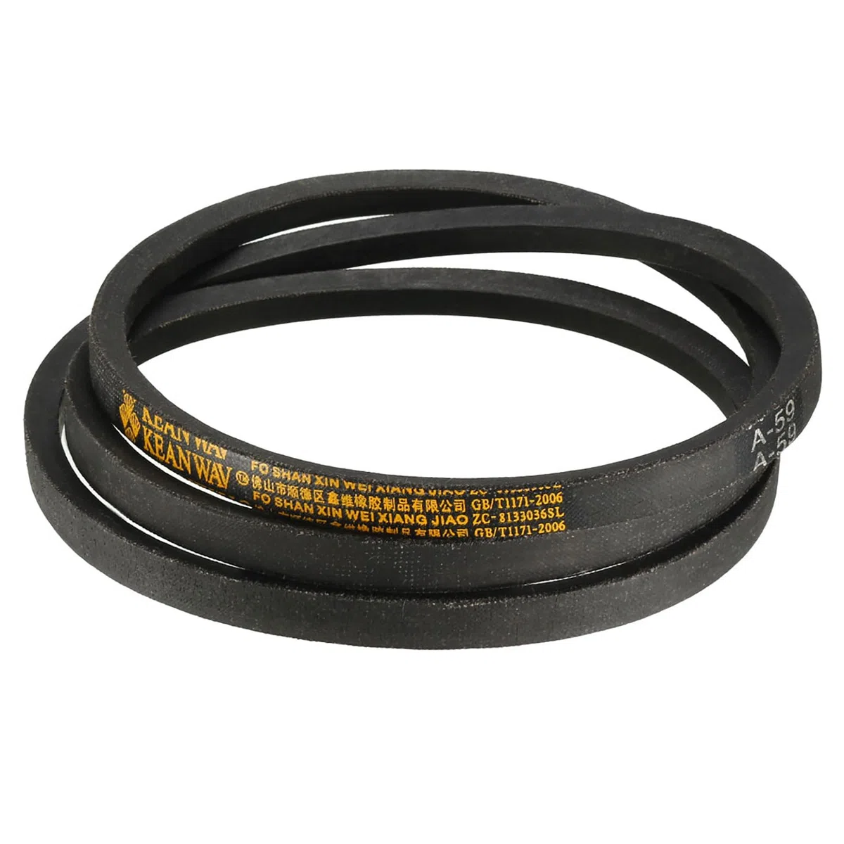 A-59 Transmisión Trapezoidal Correa - [59 Pulgadas Interior Circunferencia] A-Sección Goma Transmisión Correa Envuelto para Transmisión Uso