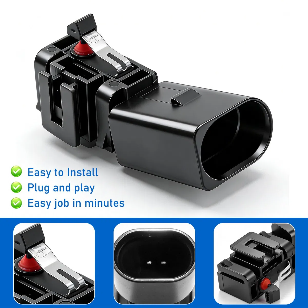 GAOUTO Microinterruptor para portón trasero: microinterruptor, fiabilidad del maletero, microinterruptor, intercambio de puerta trasera, para 2002-2009 V-W Polo 9N 1T0962103 1T0962103A