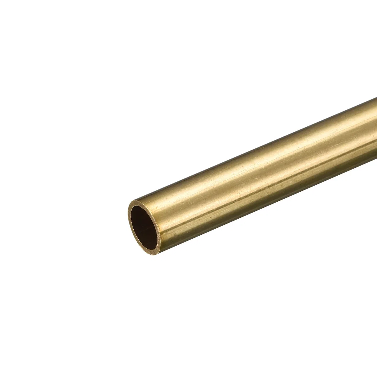 sourcing map Tubo de latón, tubo redondo de 10 mm de diámetro exterior de 1 mm de grosor de pared de 250 mm de longitud para la industria, proyectos de bricolaje