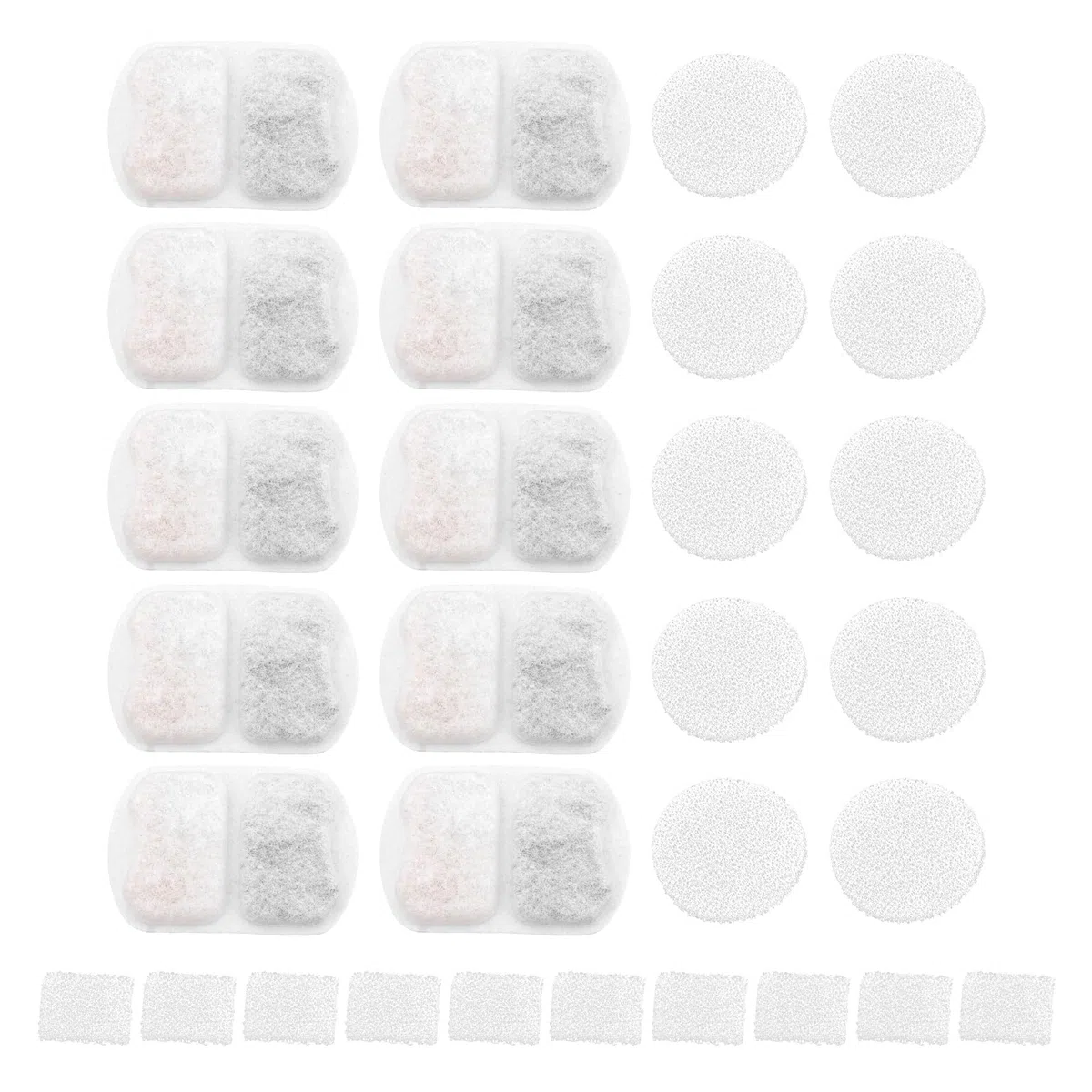 10 Juegos de Filtros de Agua para Perros de Repuesto Compatible con Oneisall de 7 L/230 Oz El Bebedero para Perros de Acero Inoxidable Modelo PWF-002