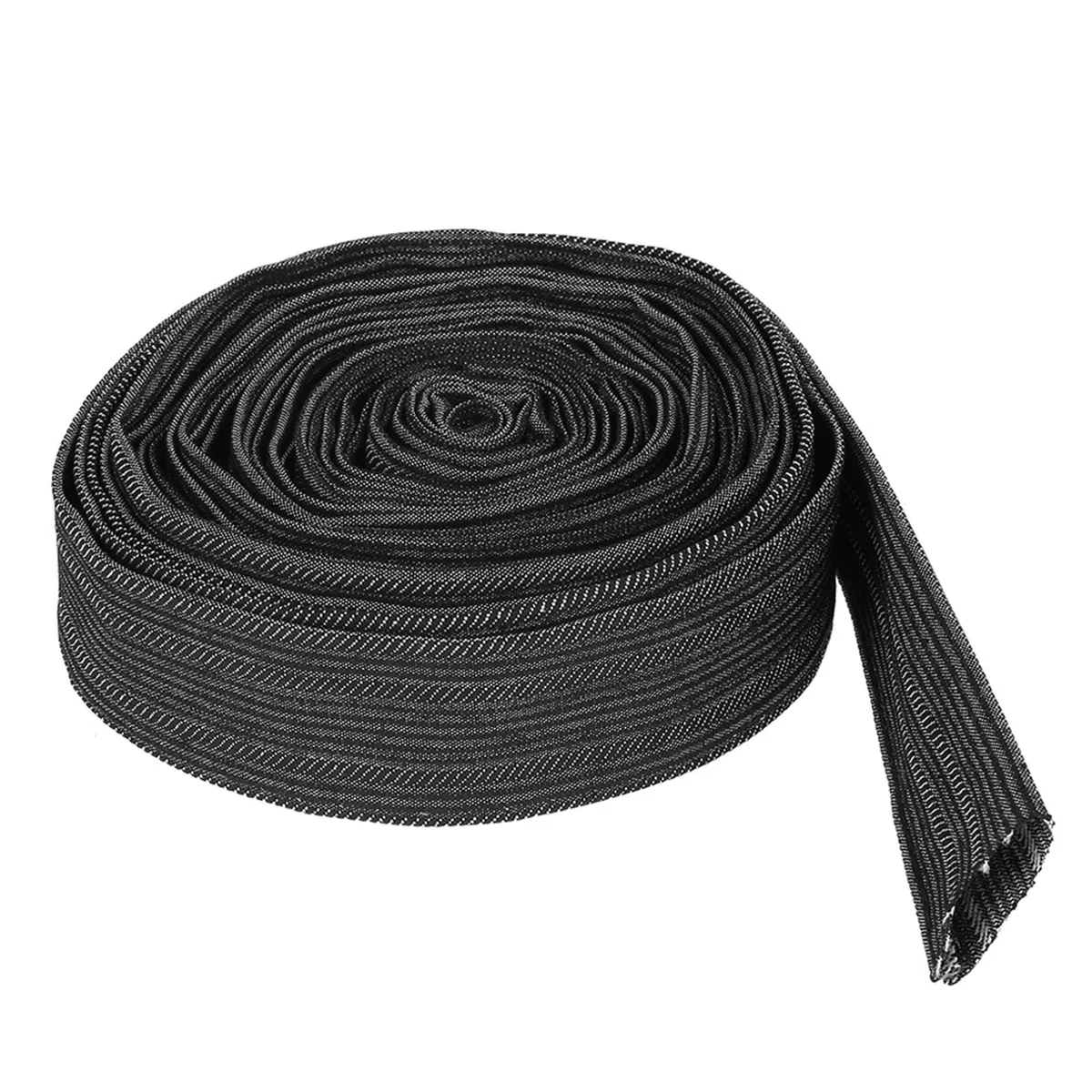 Funda Protectora de Manguera Protector de Mangas de Cable de Nylon de 7.5 m/25 pies para Manguera hidráulica de antorcha de Soldadura, Negro