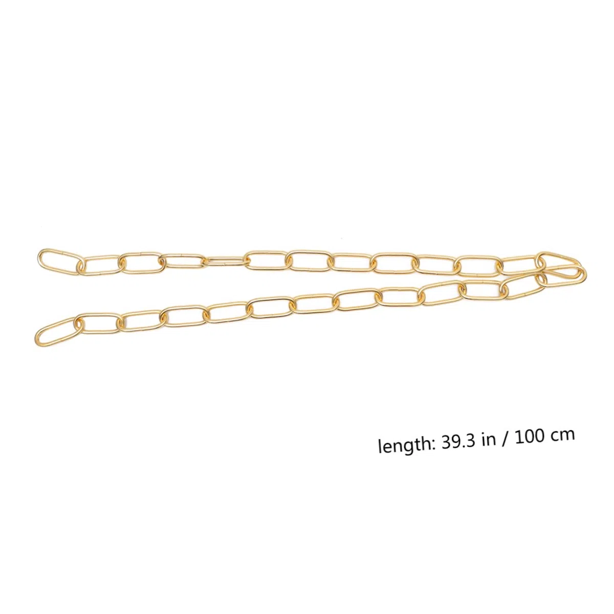 SHINEOFI Cadena de Hierro Dorada para Lámpara de Techo, Carga hasta 20 Kg, Durable y Resistente para Accesorios de Iluminación en Interiores