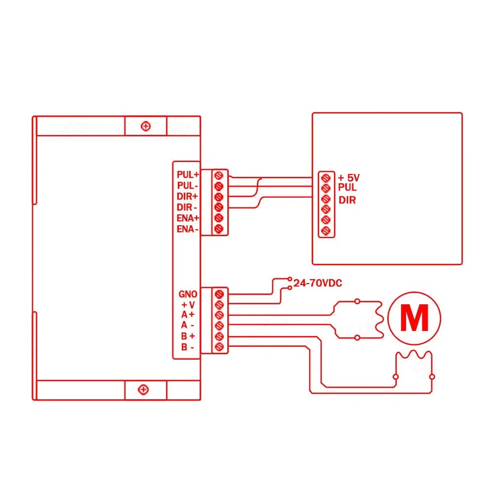 DollaTek dm542 digital bifásico 18-48 vDC máx. Controlador de controlador de motor paso a paso 4.2a para impresora 3d