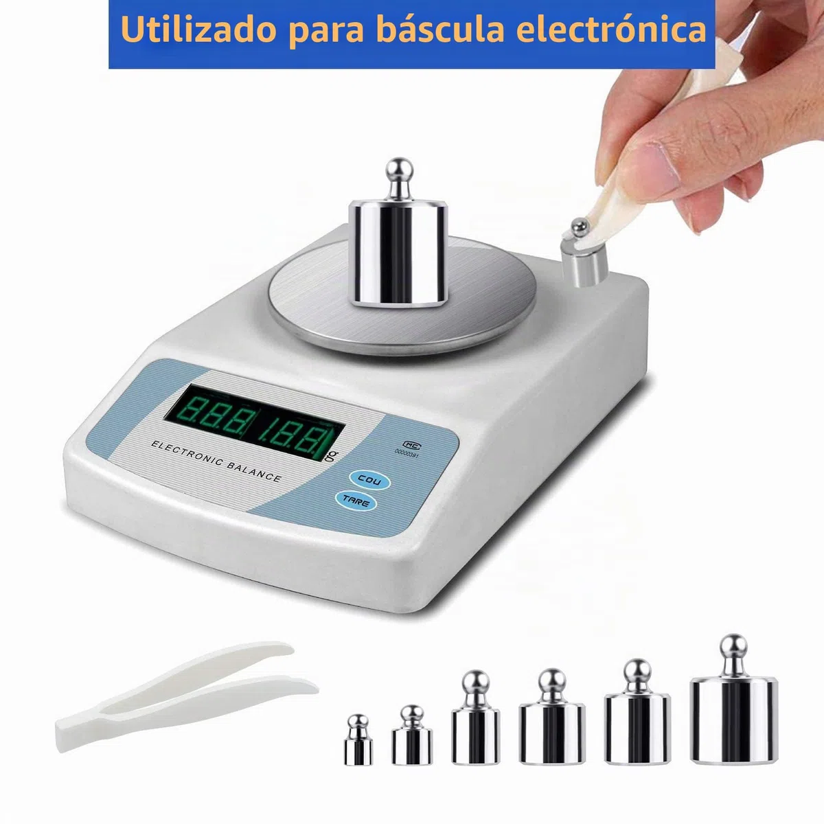 Tyenaza Juego de Pesas de Calibración, 17 Piezas Balanza Calibración Peso Set, 10mg-100g Escala de Peso Calibración, Pesos de la Escala de la Joyería con Caja, para Laboratorio de Ciencias de JoyeríA