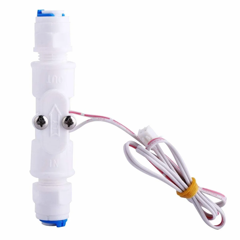 Jadeshay Interruptor de Flujo,Sensor de Flujo de Agua Preciso y Saludable Interruptor de Agua PE G1/4 Interruptor de Flujo de Líquido para Control de Caudal para Dispensadores de Agua y Cafeteras
