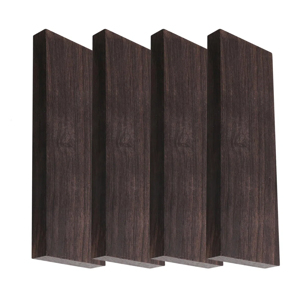 2/4 Piezas Madera De Ébano Negro Natural - Bloques De Madera De Ébano Para Bricolaje, Maderas De Ébano Negra En Bl-anco Para Instrumentos Musicales, Herramientas De Bricolaje (120 * 40 * 10mm)