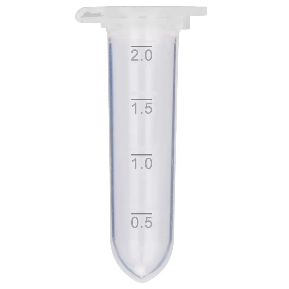 stonylab Micro Tubo de Centrífuga, 2 ml Polipropileno Graduado Transparente Plástico Centrífuga Vials con Tapa Plana a Presión, Tubos de Ensayo Micro Centrifuge Tubes (2 ml, Paquete de 200)